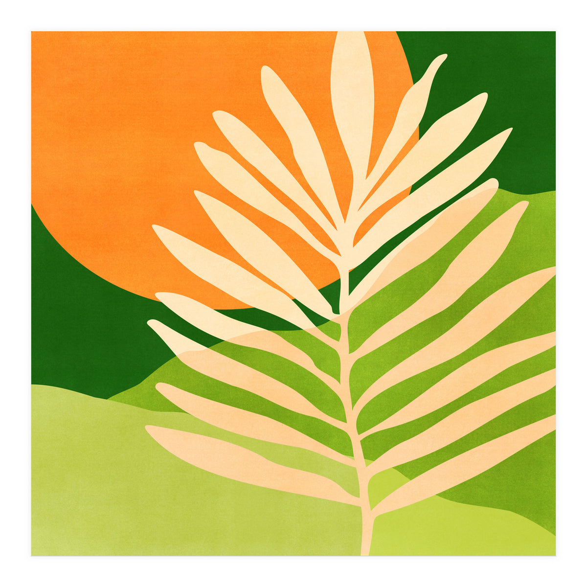 Sunny Palm Frond (Print Only)