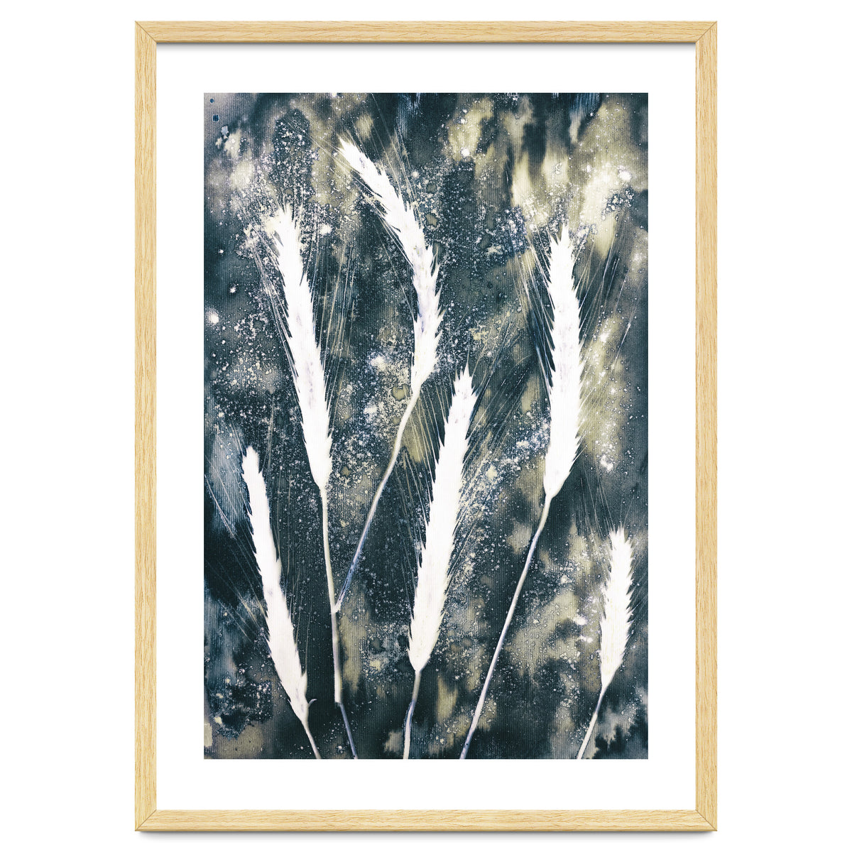 Indigo Blue Botanical Leaves No. 15