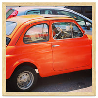 Classic orange Fiat 500