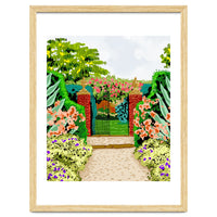 Gated Garden, Nature Landscape Painting