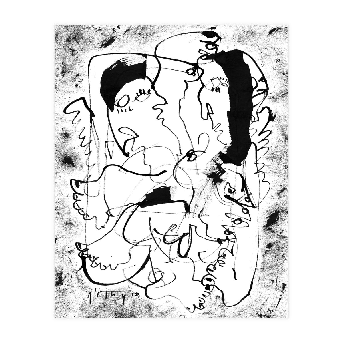 Dancing Forever - b&w (Print Only)