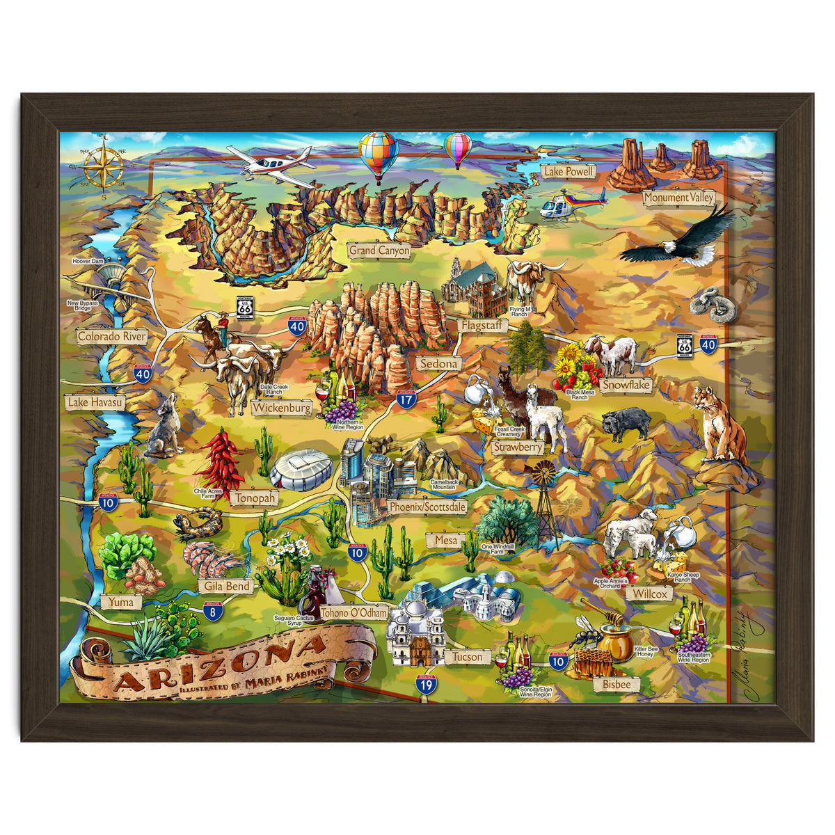 Arizona Illustrated Map