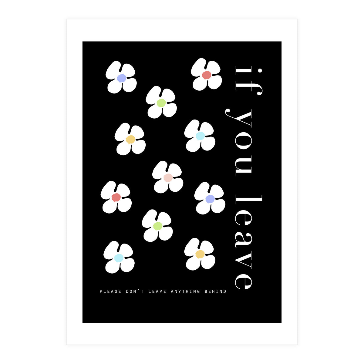 If you leave (Print Only)