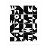My Favorite Geometric Patterns No.18 - Black (Print Only) thumbnail