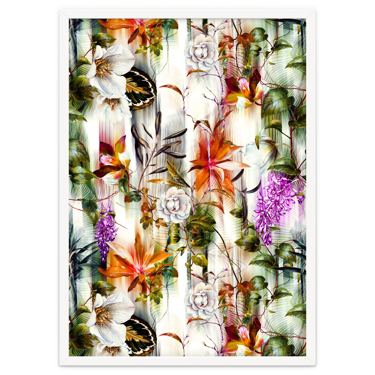 Abstract Motion Blur Floral