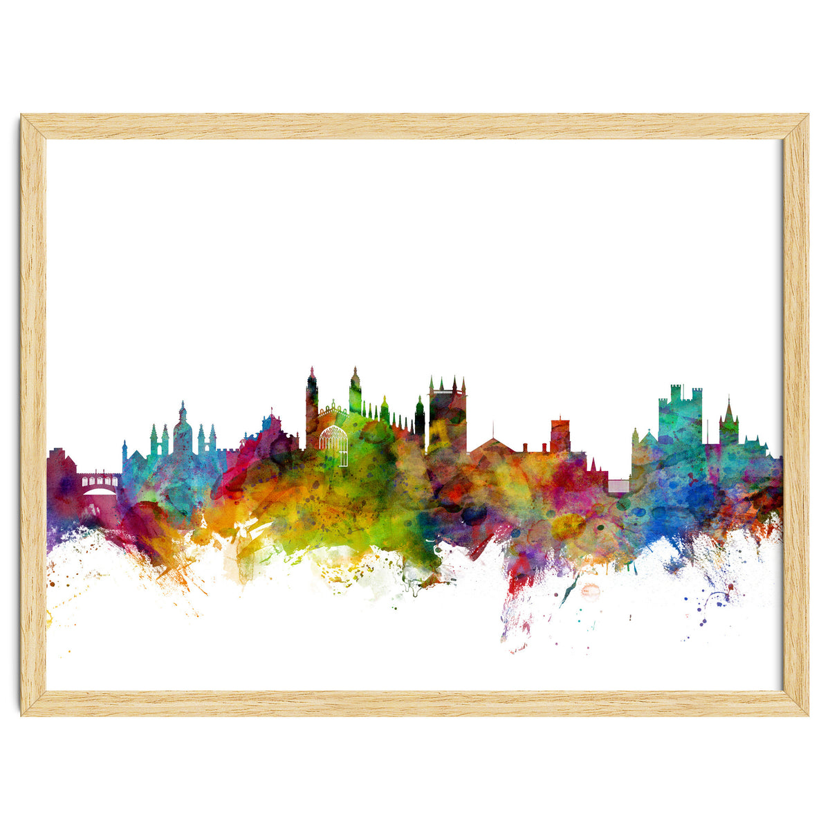 Cambridge England Skyline