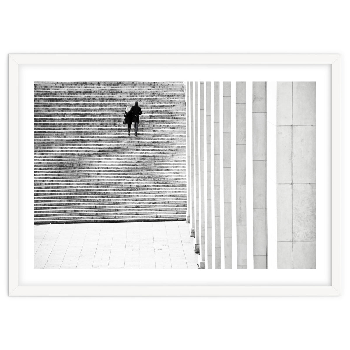 Couple On Stairs, Paris