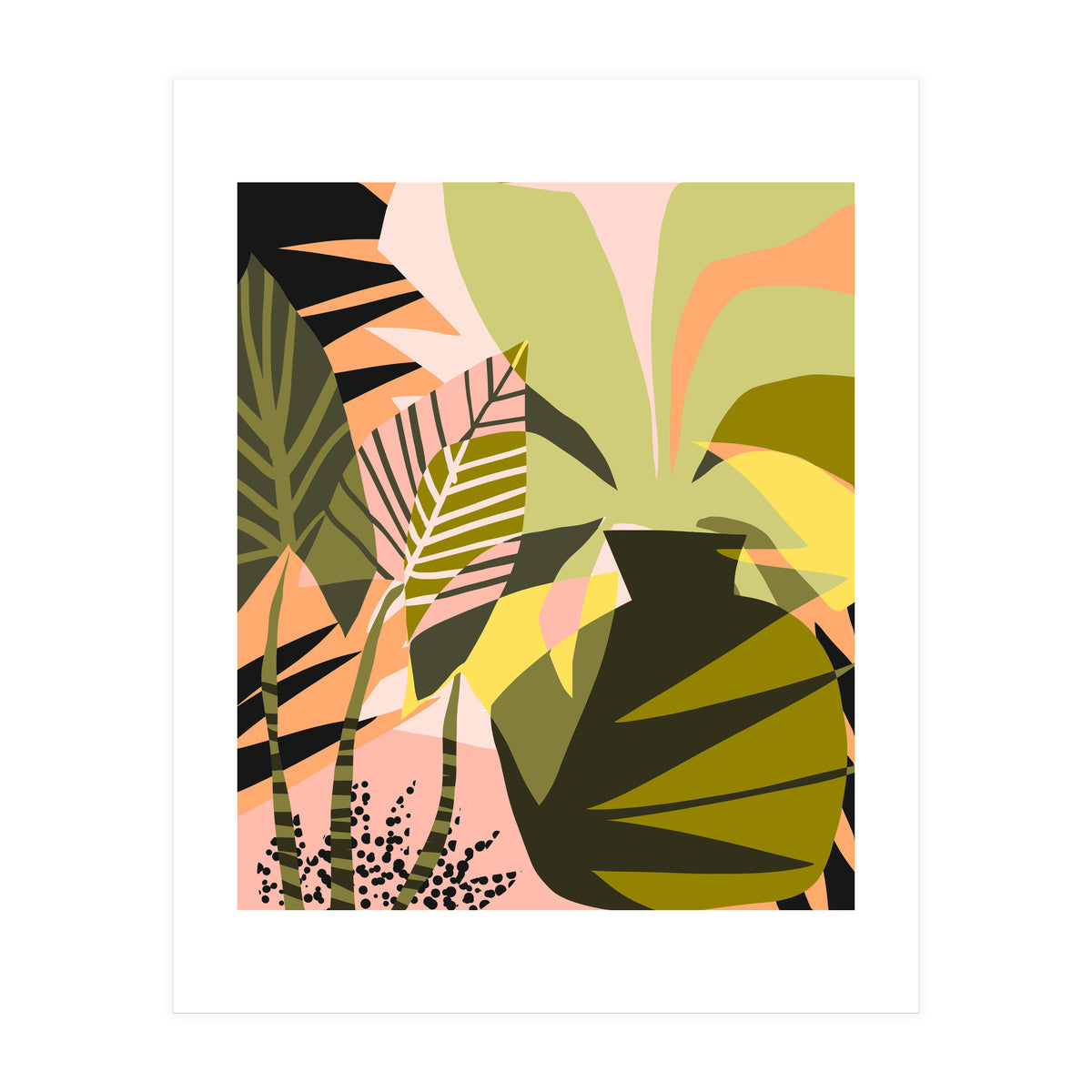 A Flower Blooms Best In A Happy Pot (Print Only)