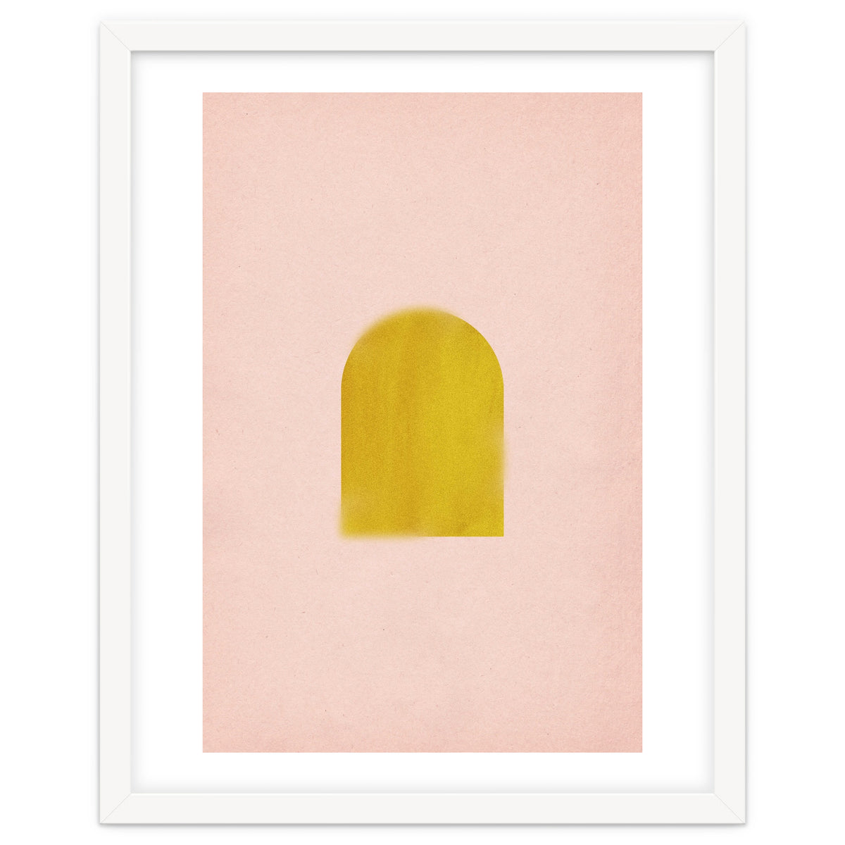 Pink and mustard arch