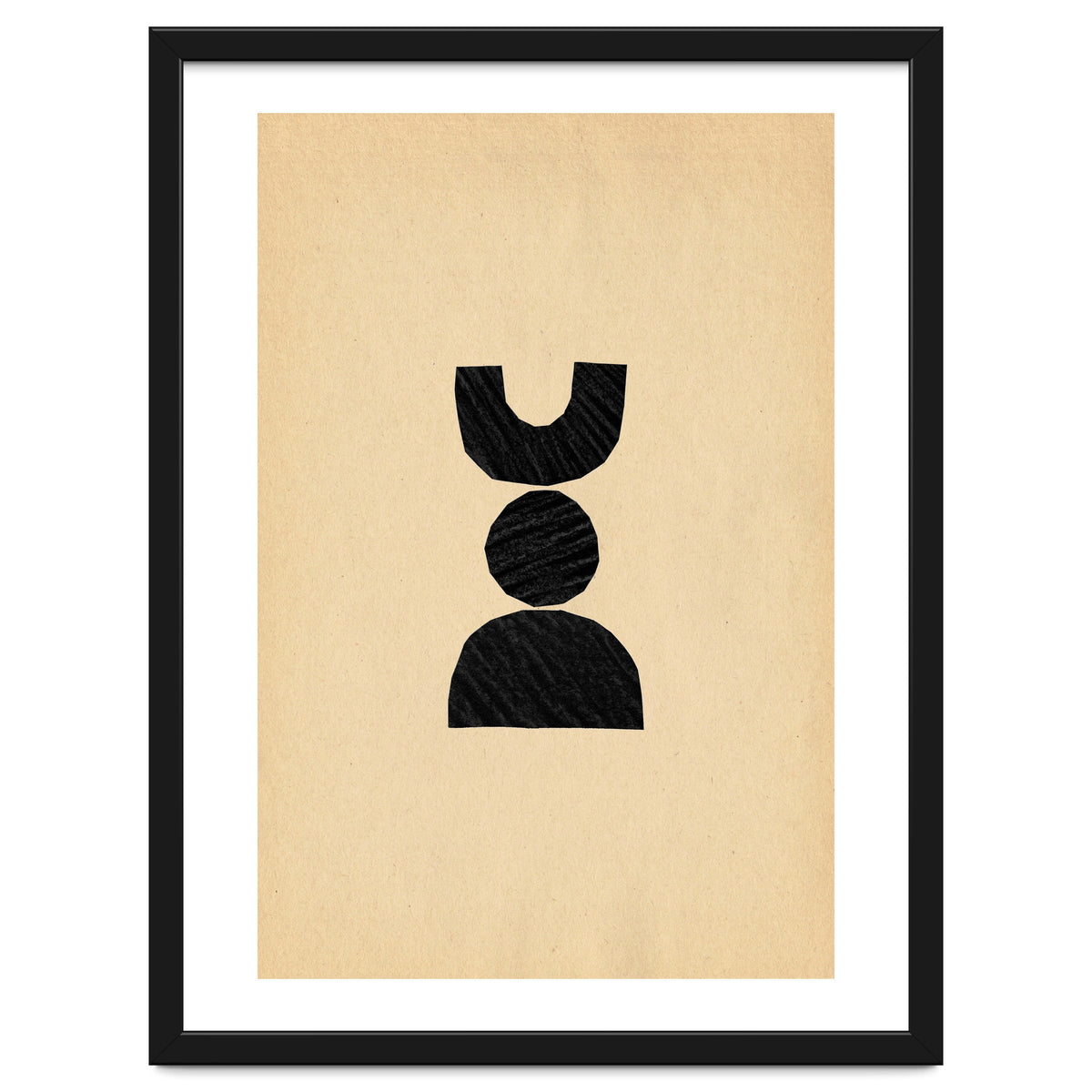 Abstract balancing shapes