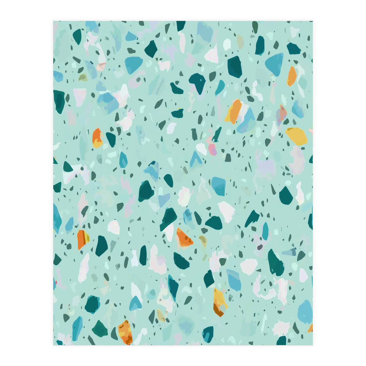 Blue Terrazzo (Print Only)