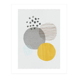 Abstract Mustard And Grey (Print Only) thumbnail
