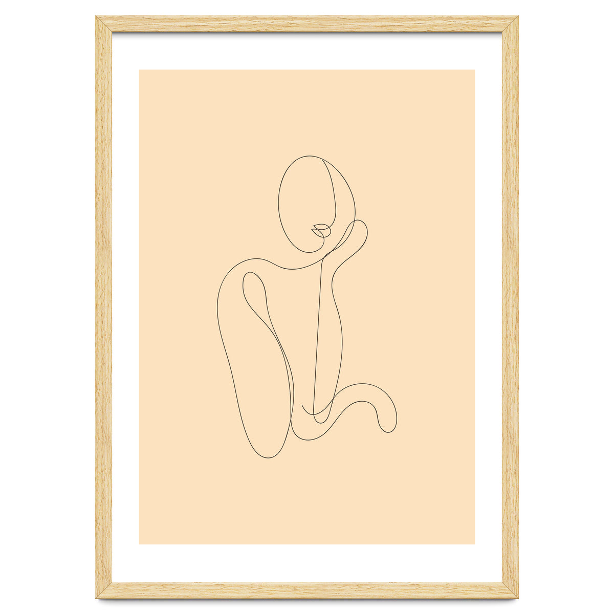 Female Line Art Drawing