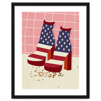American Flag Disco Boots