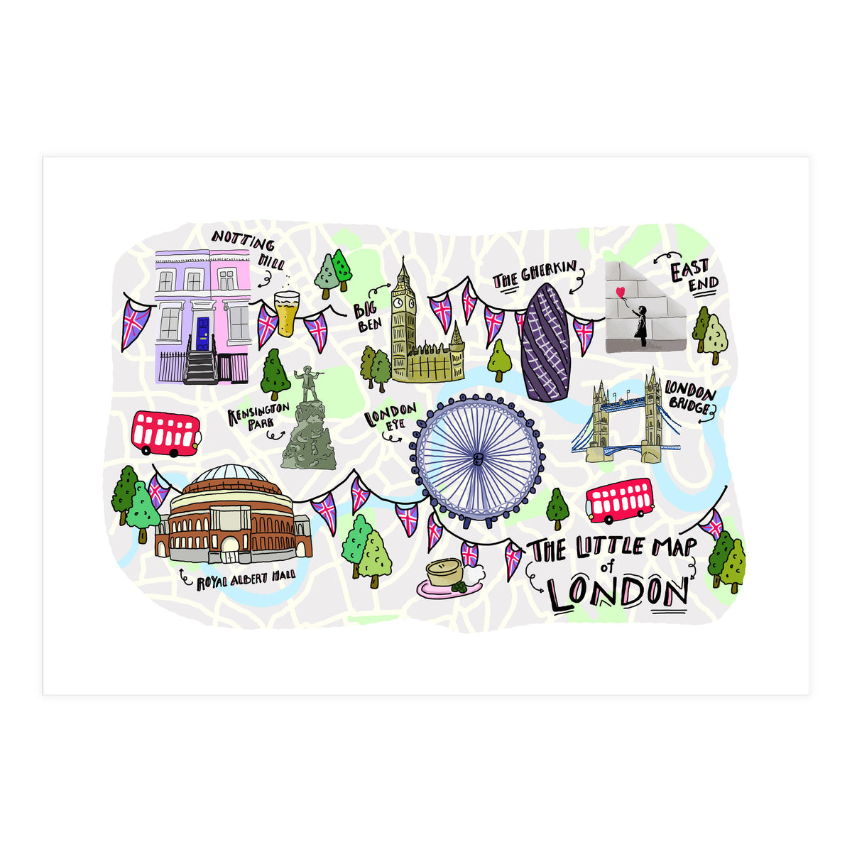 The Little Map of London (Print Only)