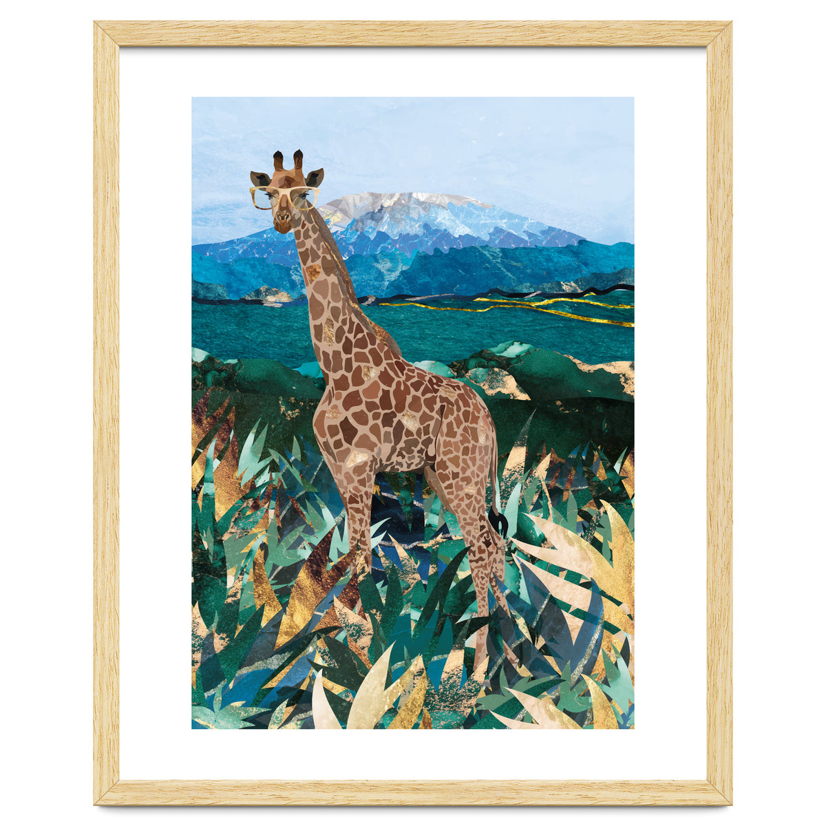 Giraffe in the tropical savanna