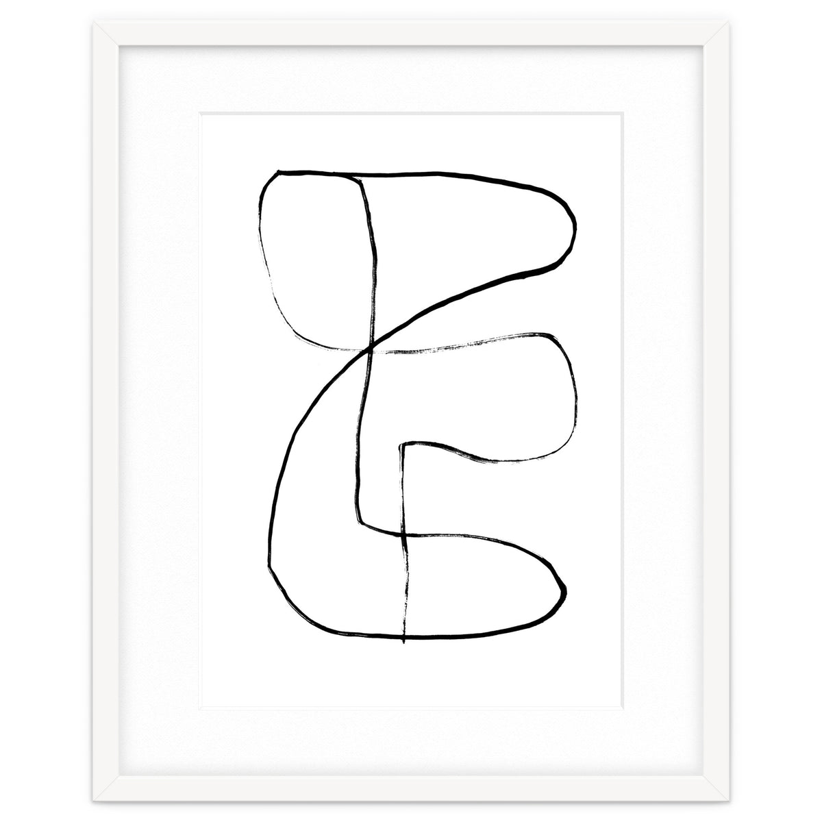 Mid-Century Line Art Print #1