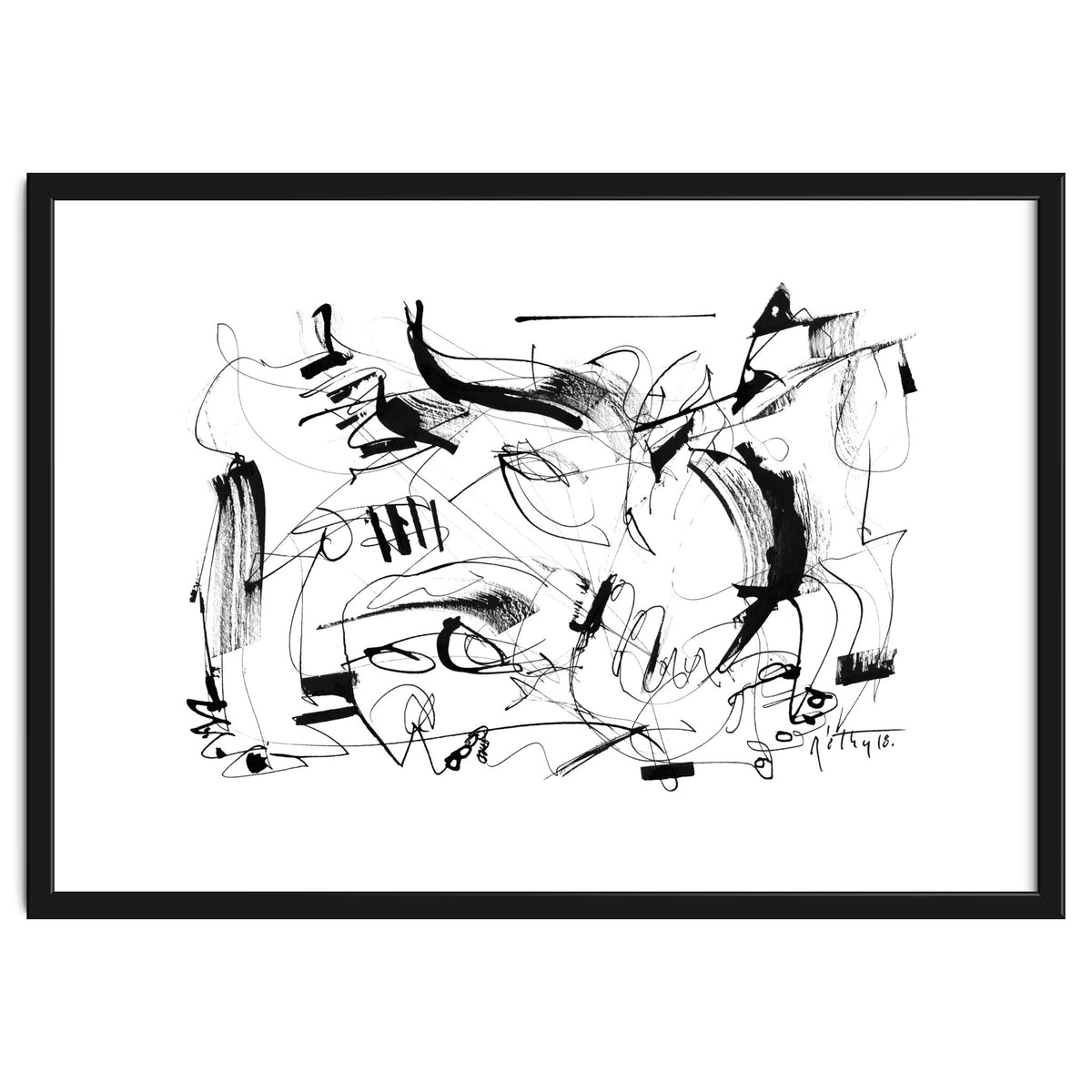 Crushed by a Bull - b&w