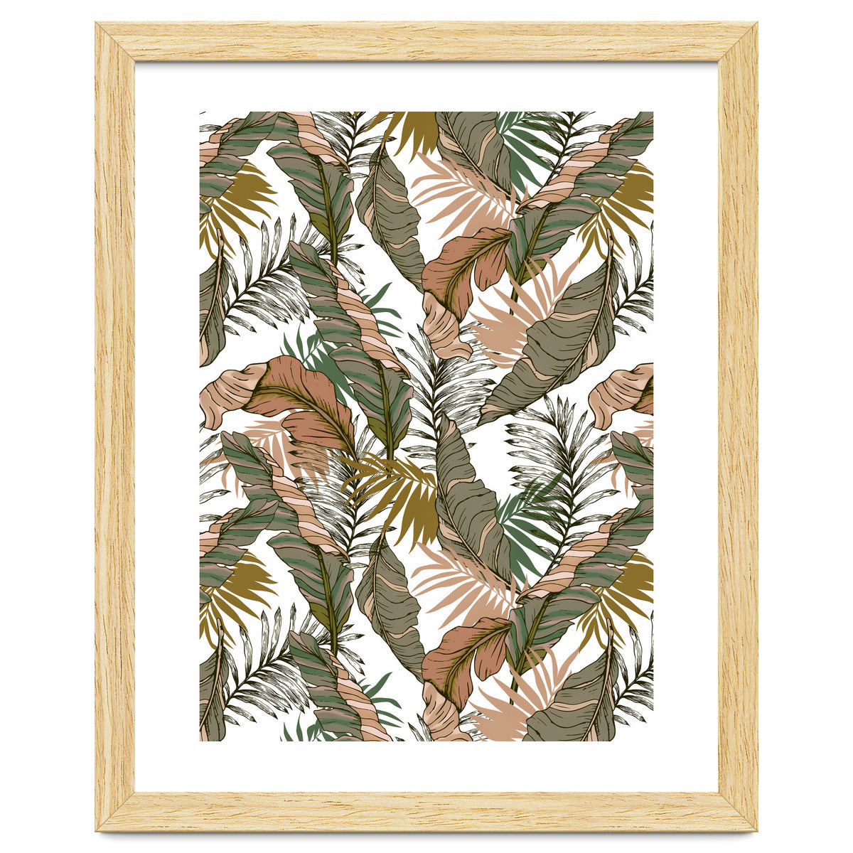 Drawing of wild tropical jungle I