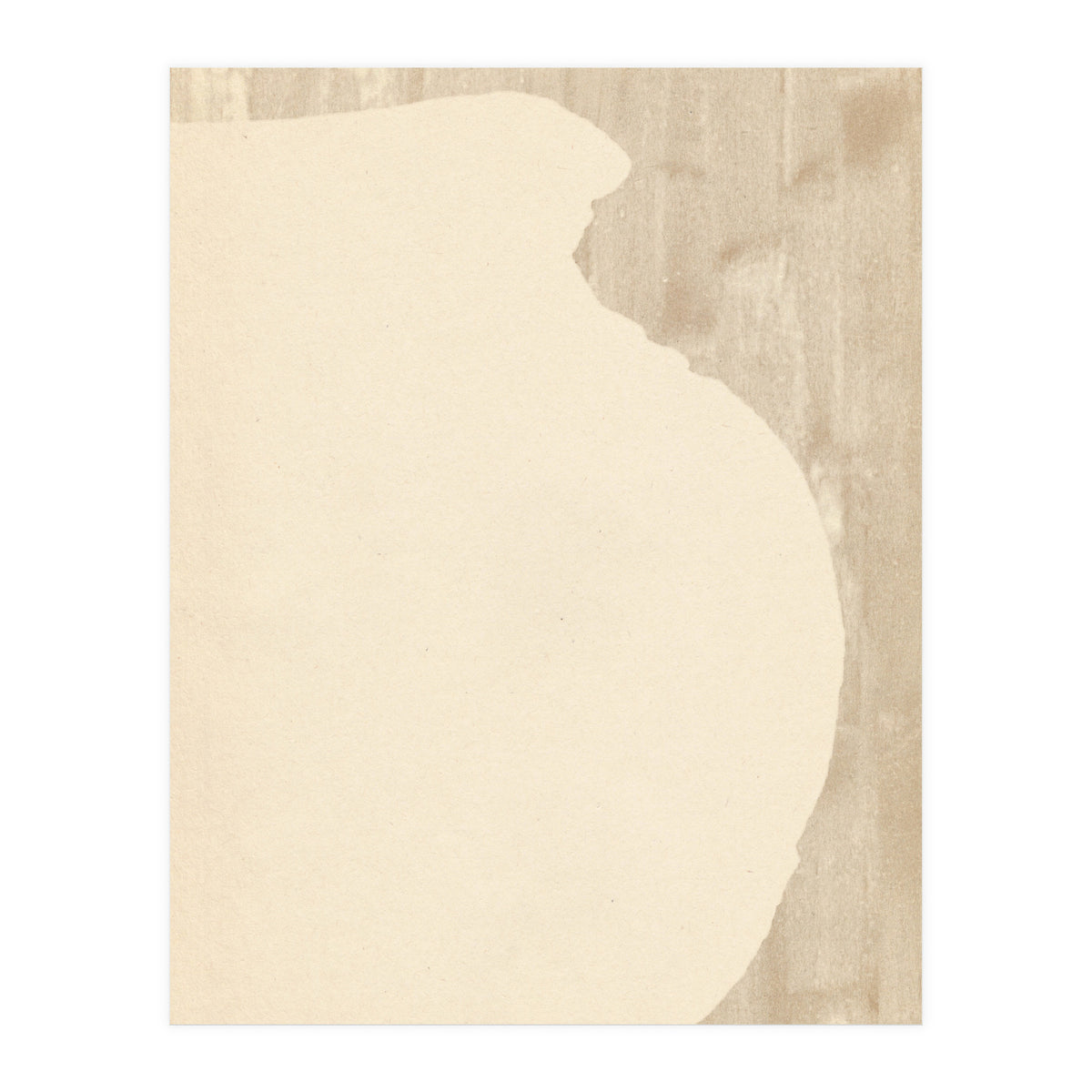 Cream tone vase silhouette (Print Only)