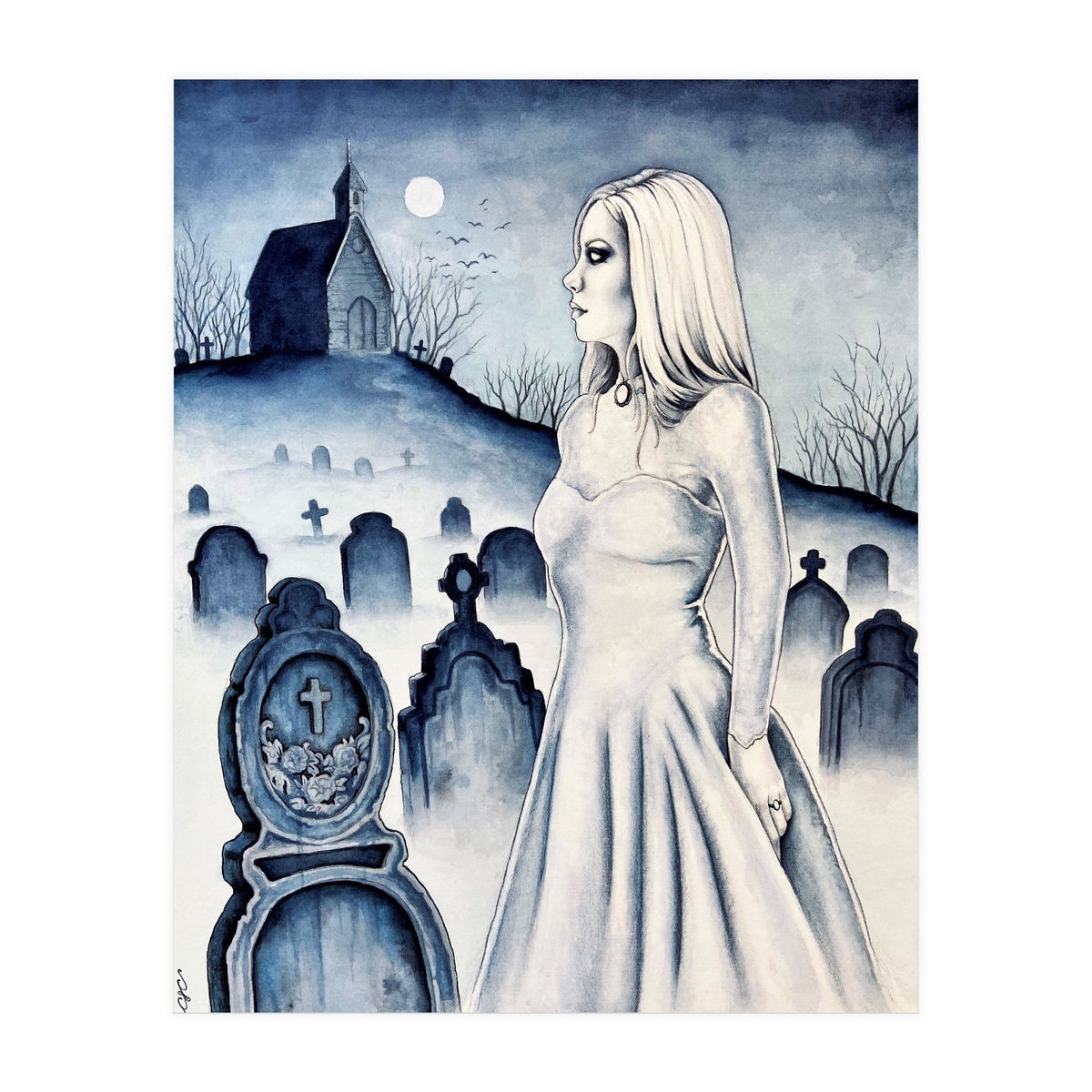 The Lady In White (Print Only)