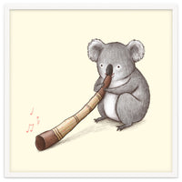 Koala Playing a Didgeridoo