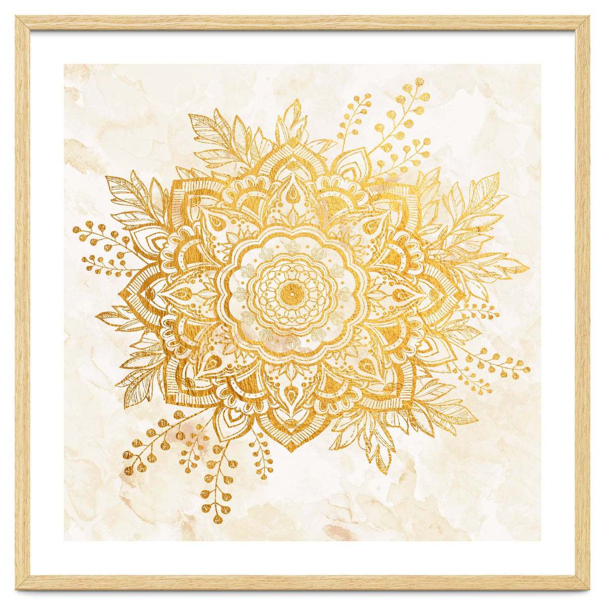 Queen Starring of Mandala-Gold Sunflower II