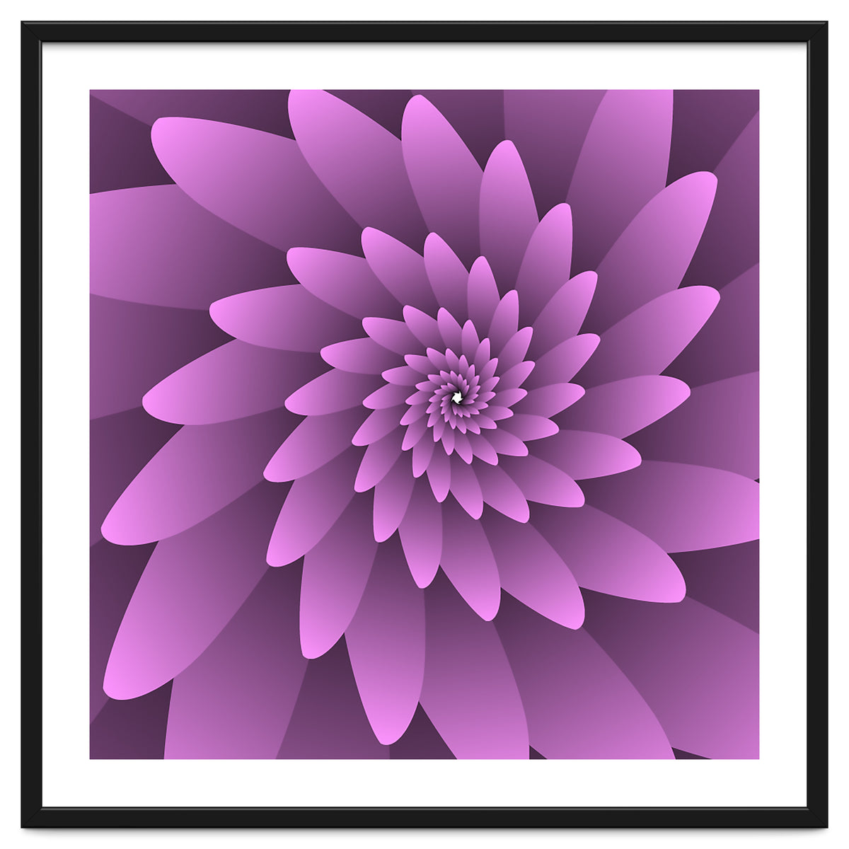 3 D Floral Modern Pink Art