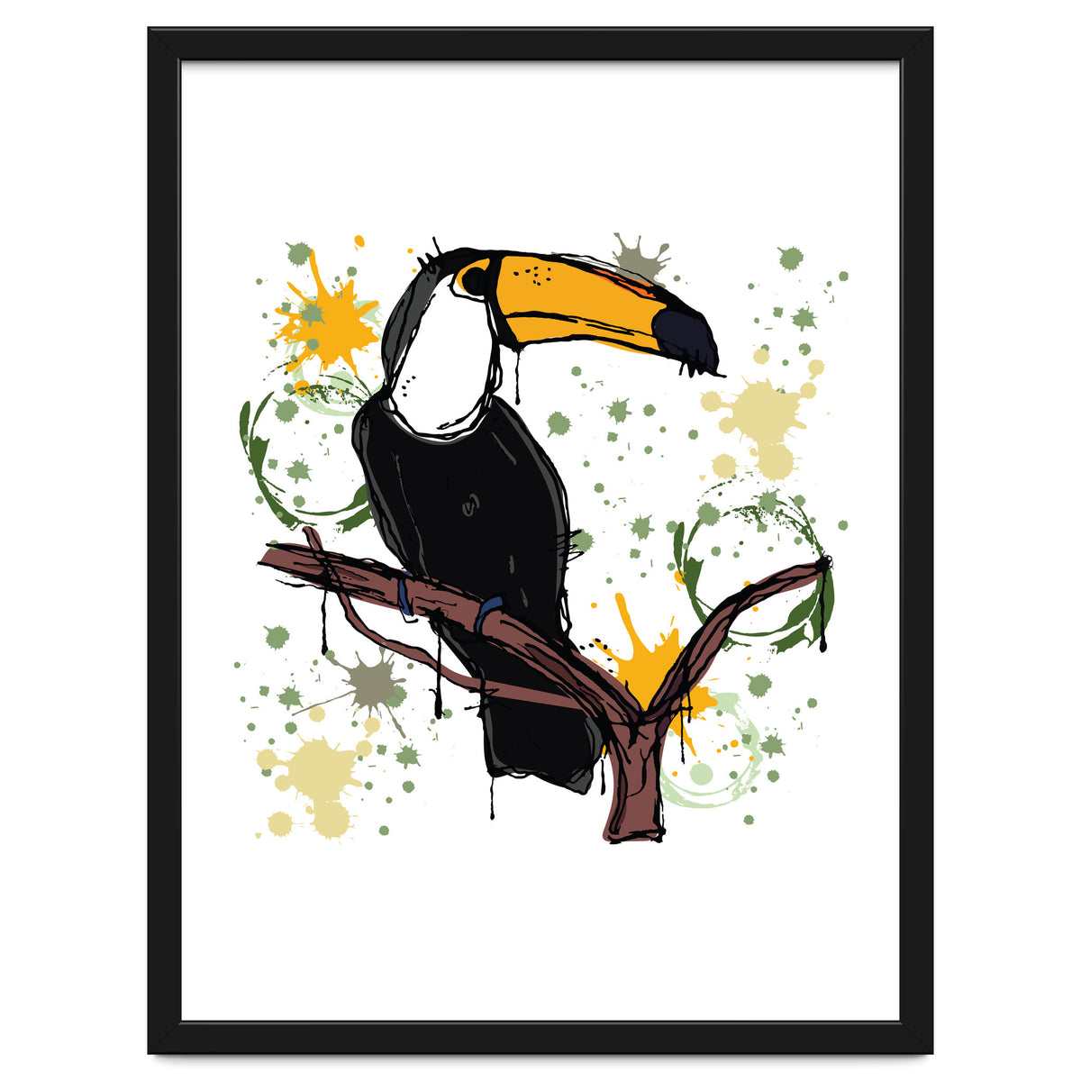 Toucan scribble sketch