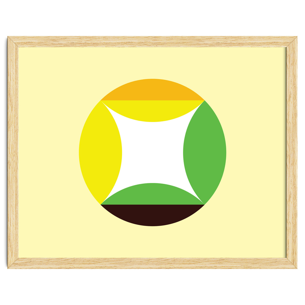 Geometric Shapes No. 21 - yellow, green & orange