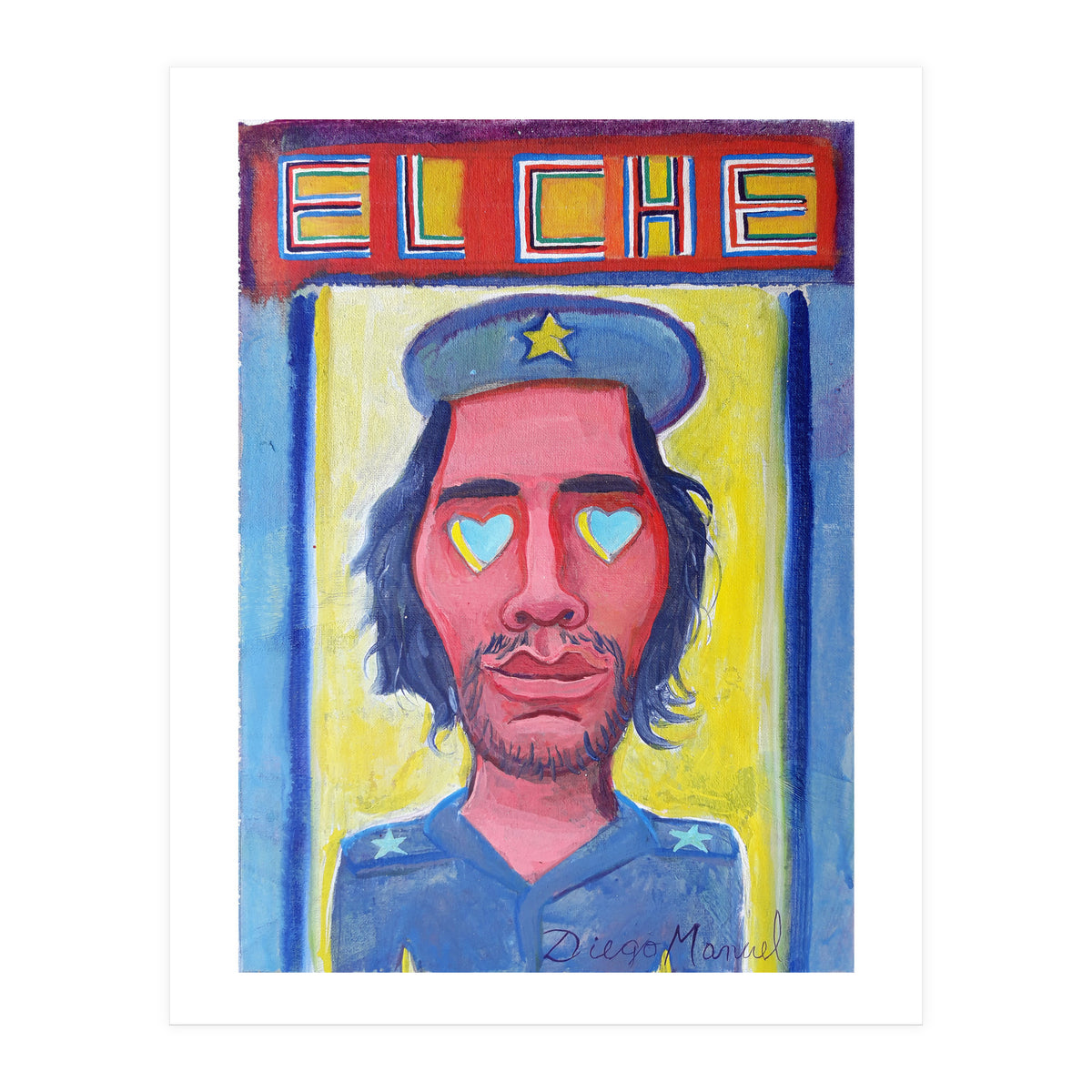 Che Guevara Y Corazones 1 (Print Only)