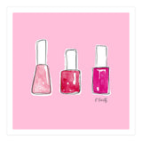 Nail Polish Watercolour | Pink (Print Only) thumbnail