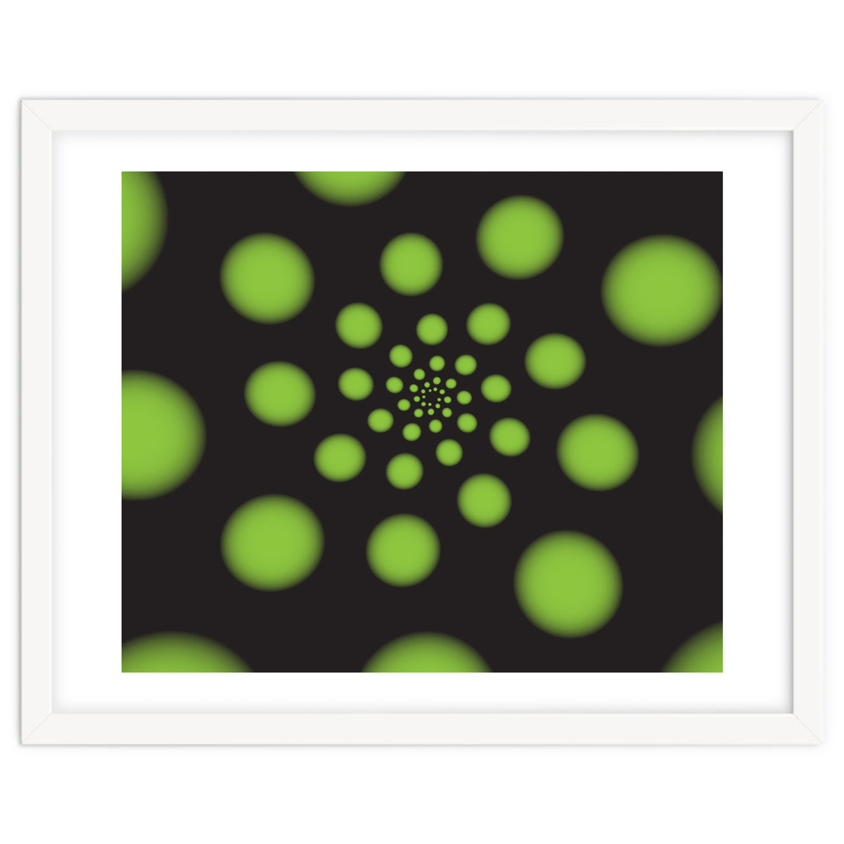 Green Spiral Dots