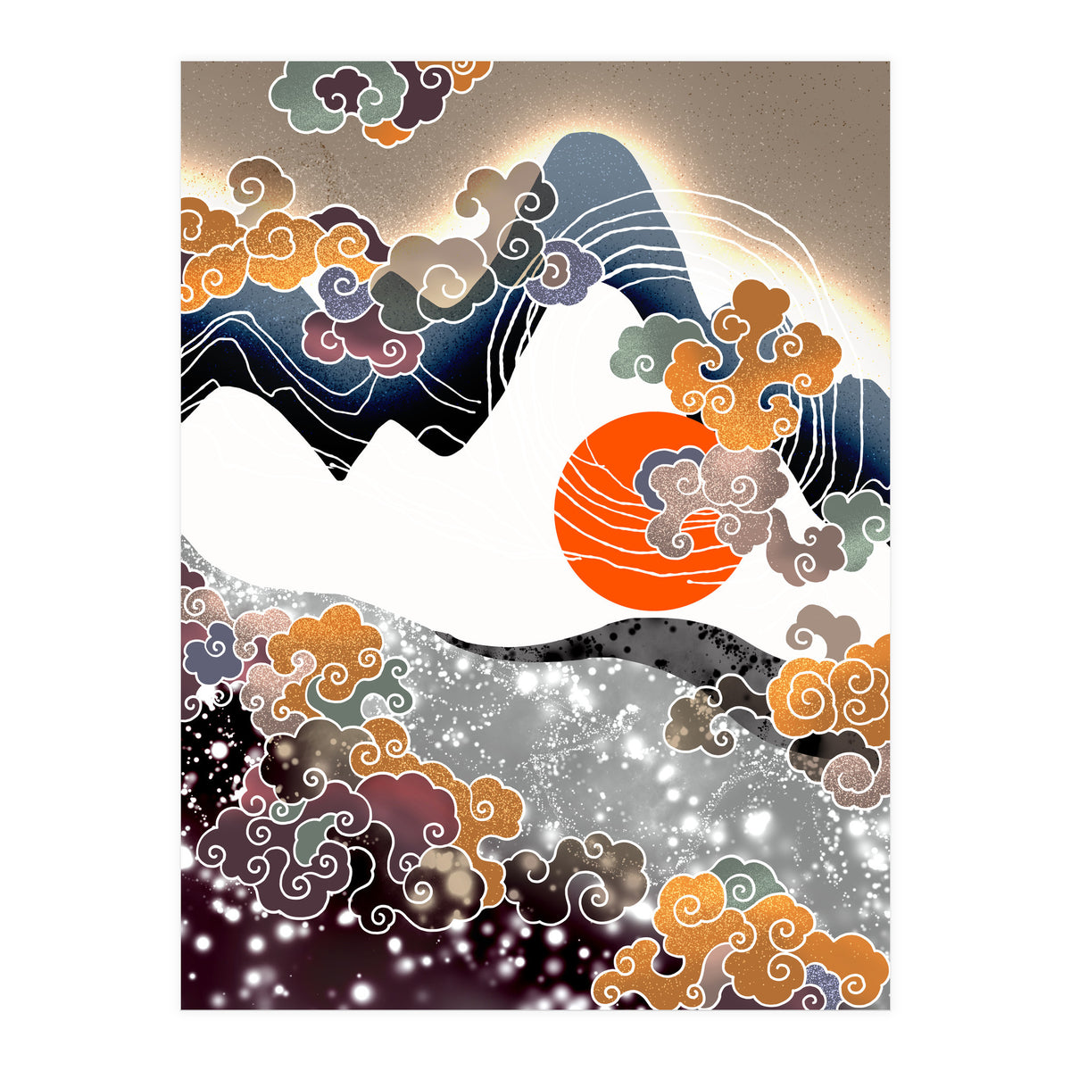 Sunset afterglow (Print Only)