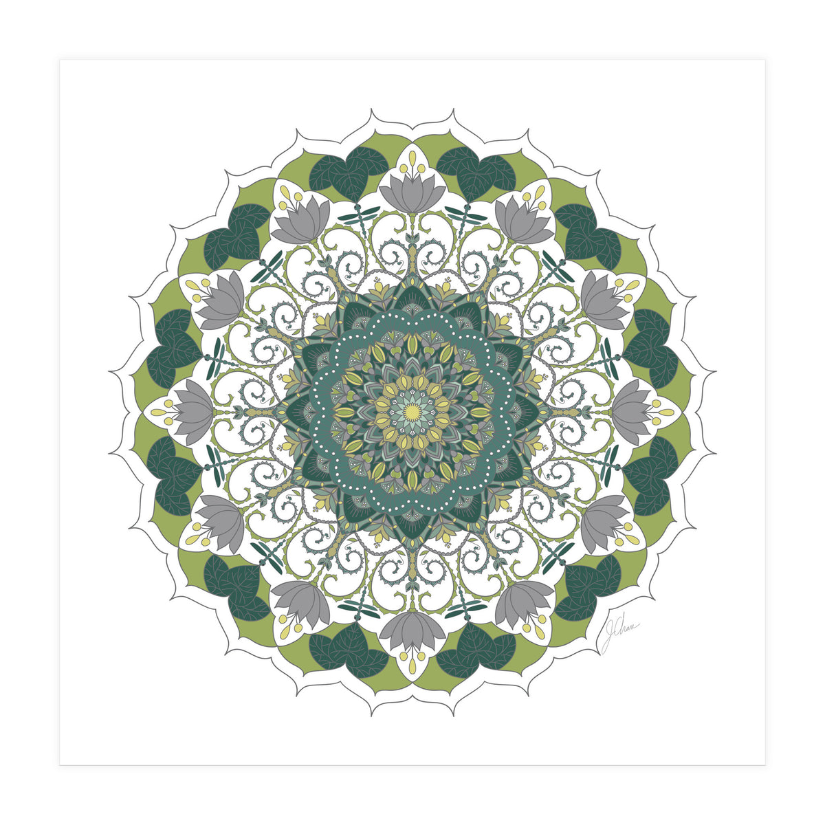 Elegant Mandala (Print Only)