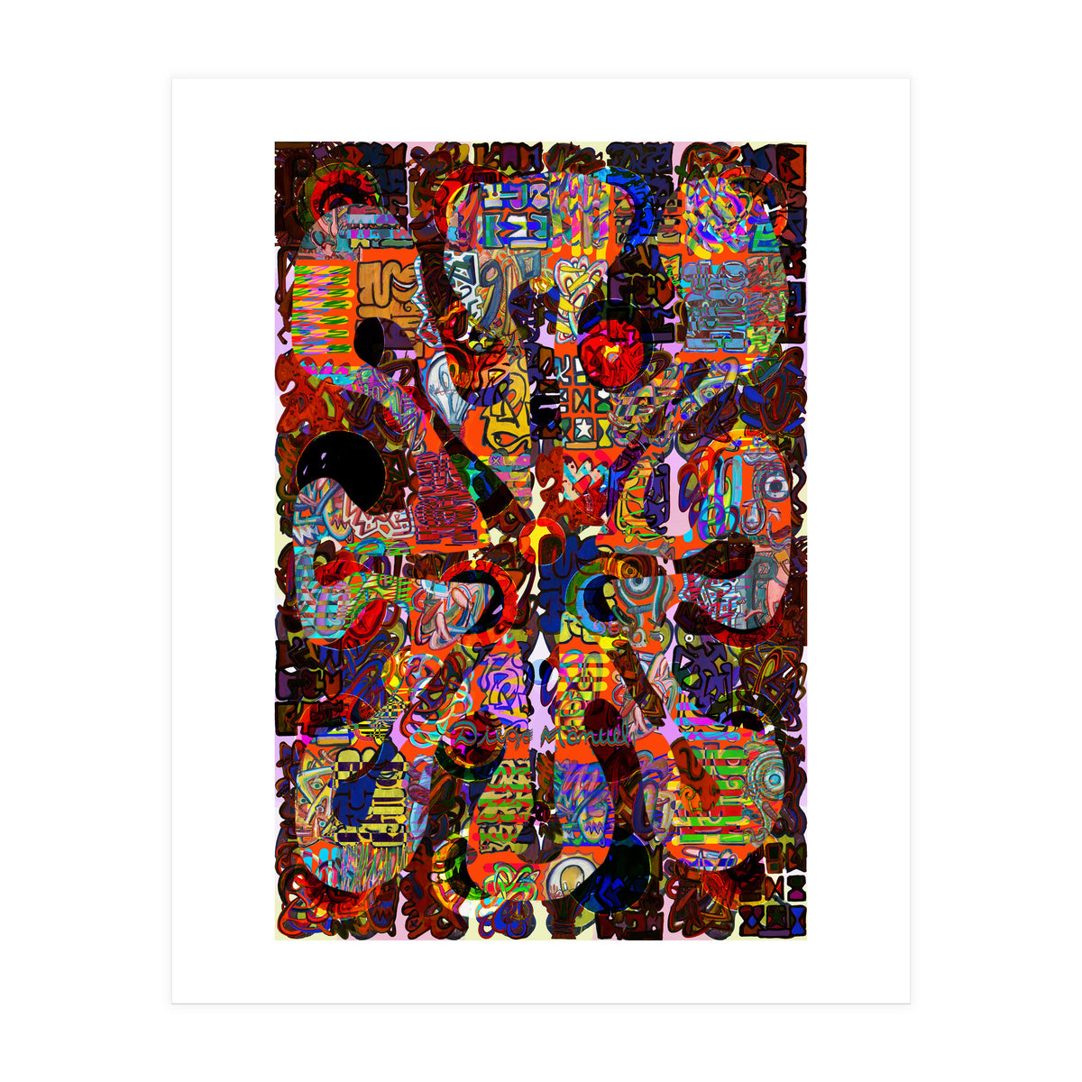 Fuego Y Graffiti 70 (Print Only)