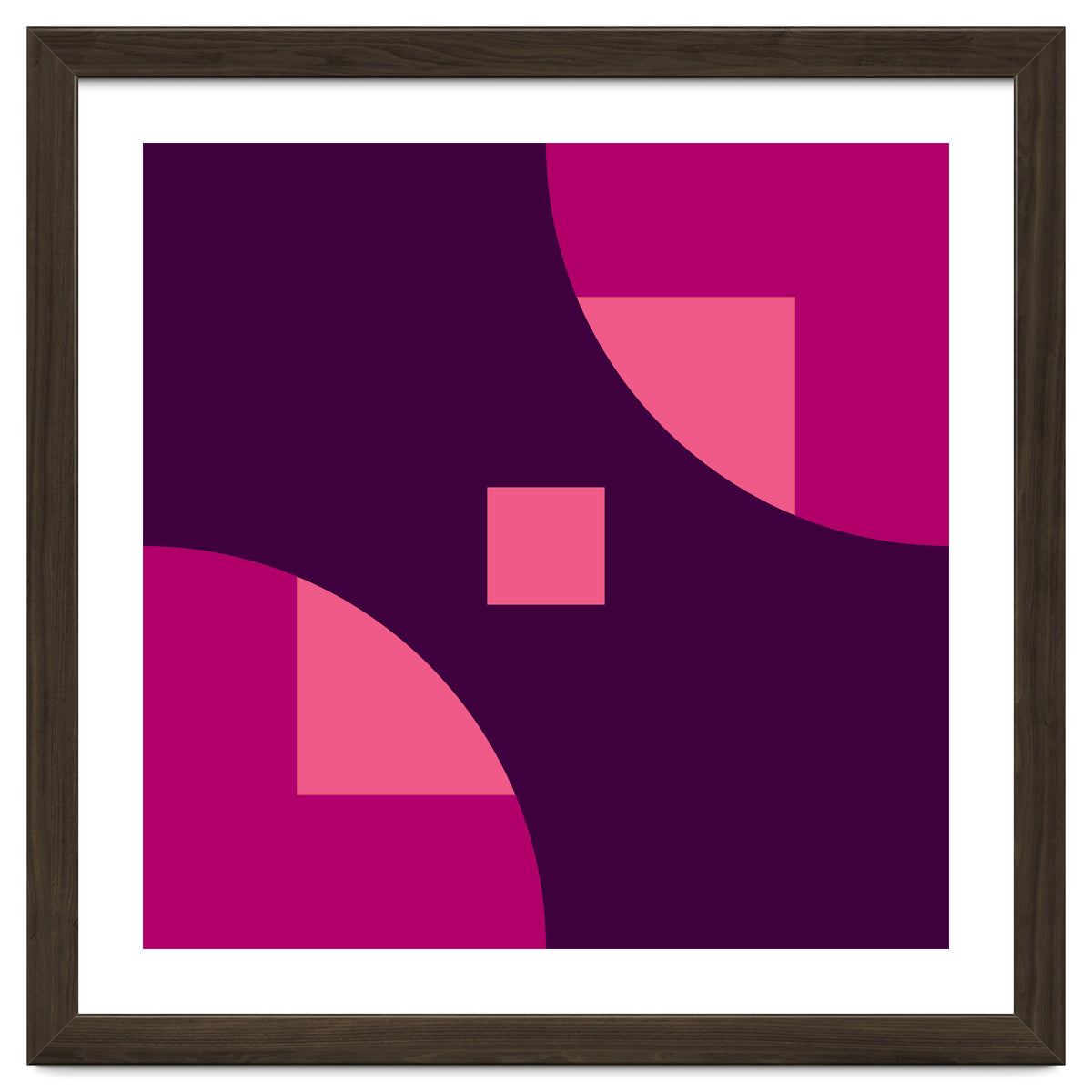 Geometric Shapes No. 1 - purple & pink squares