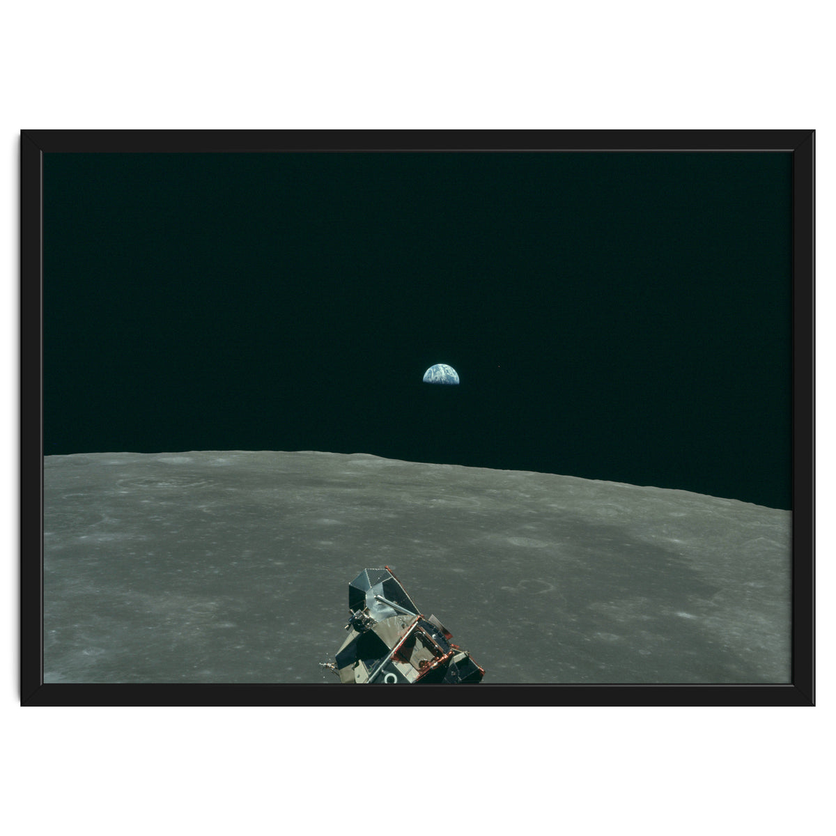 Earth, Moon And Lunar Module, As11 44 6643
