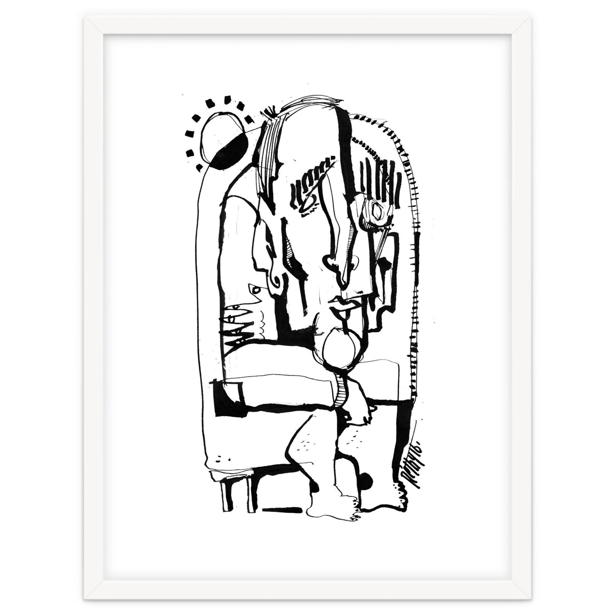 Freezing in Sunlight - b&w