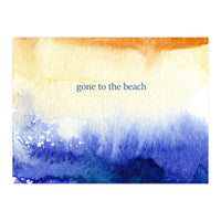 Gone to the beach || watercolor (Print Only)