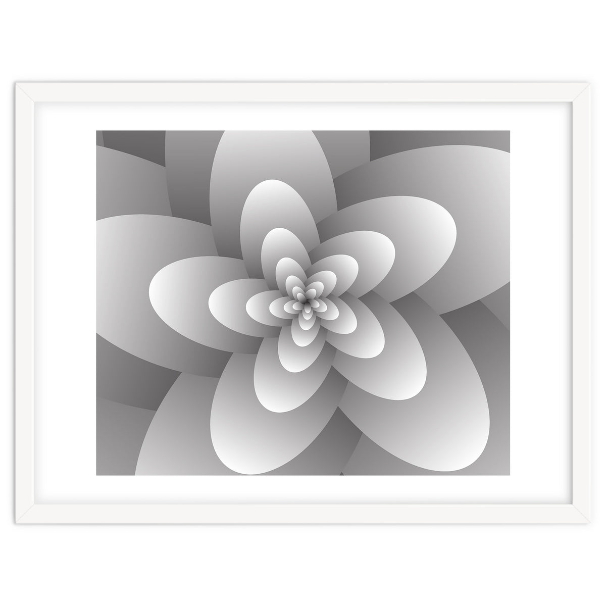 3d Abstract Floral Spiral