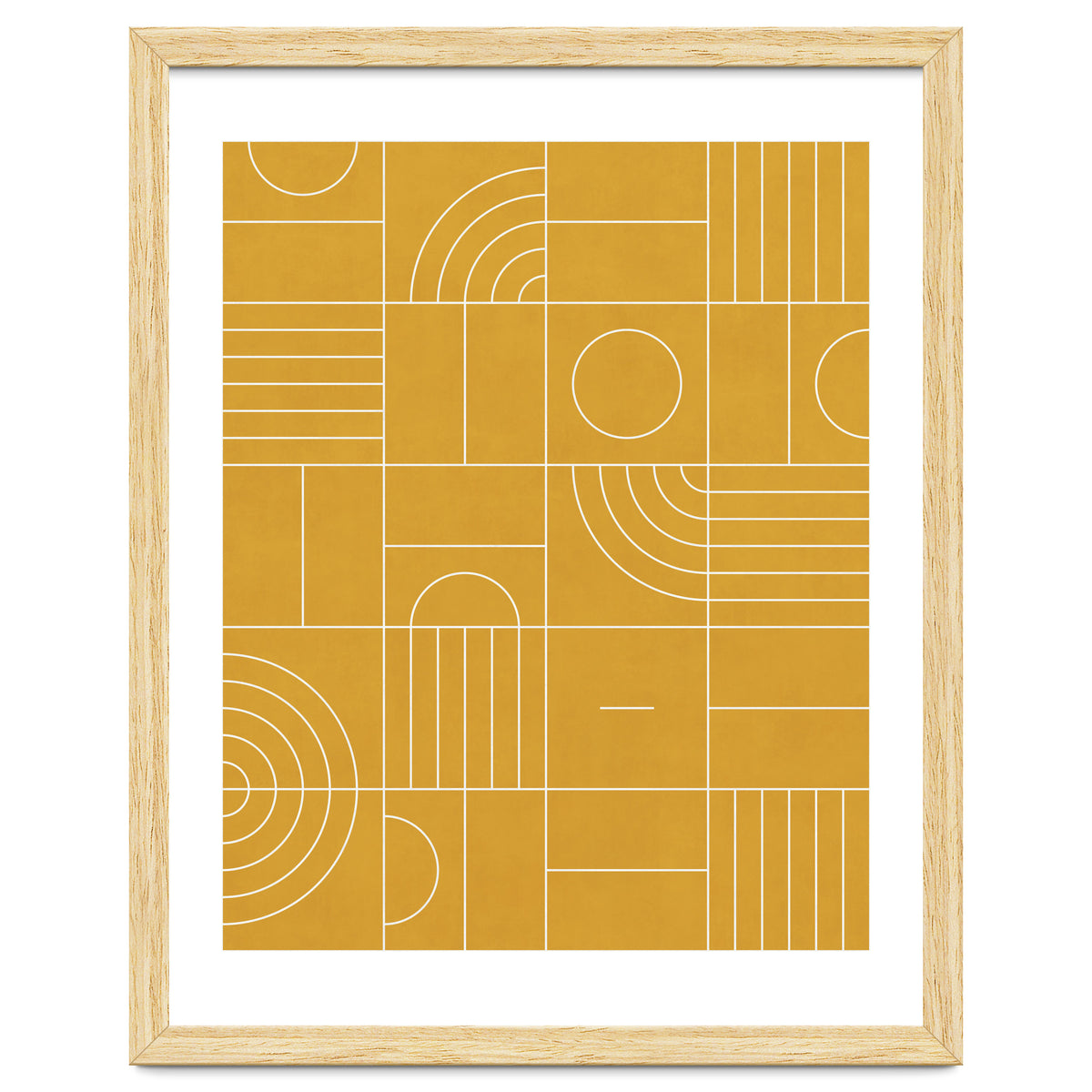 My Favorite Geometric Patterns No.22 - Mustard Yellow