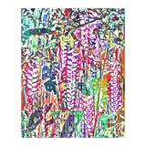 Jungle Mysteries, Colorful Bohemian Rustic Forest, Eclectic Nature Botanical Heliconia Tropical (Print Only) thumbnail