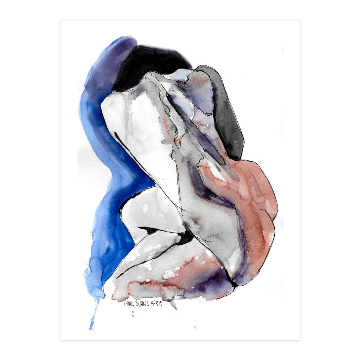 Untitled #2 - Nude with her back to the viewer (Print Only)