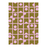 Pink Retro Circles Pattern (Print Only) thumbnail