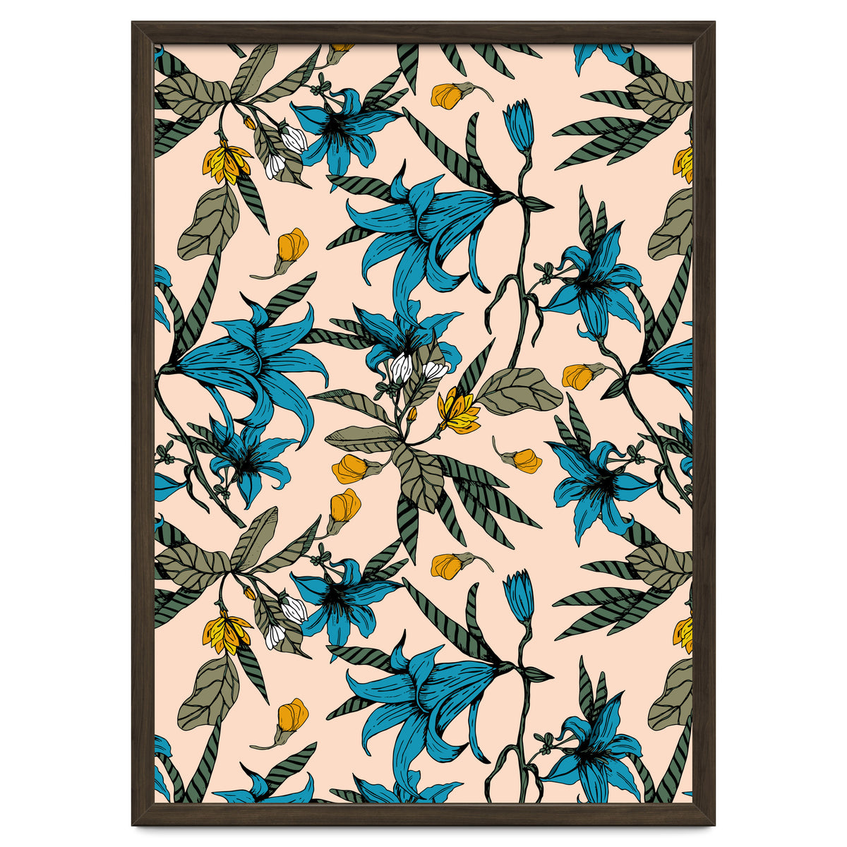 Blooming blossoms bluish I