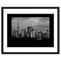 Toronto Skyline From The Pape Ave Bridge No 3 with Border