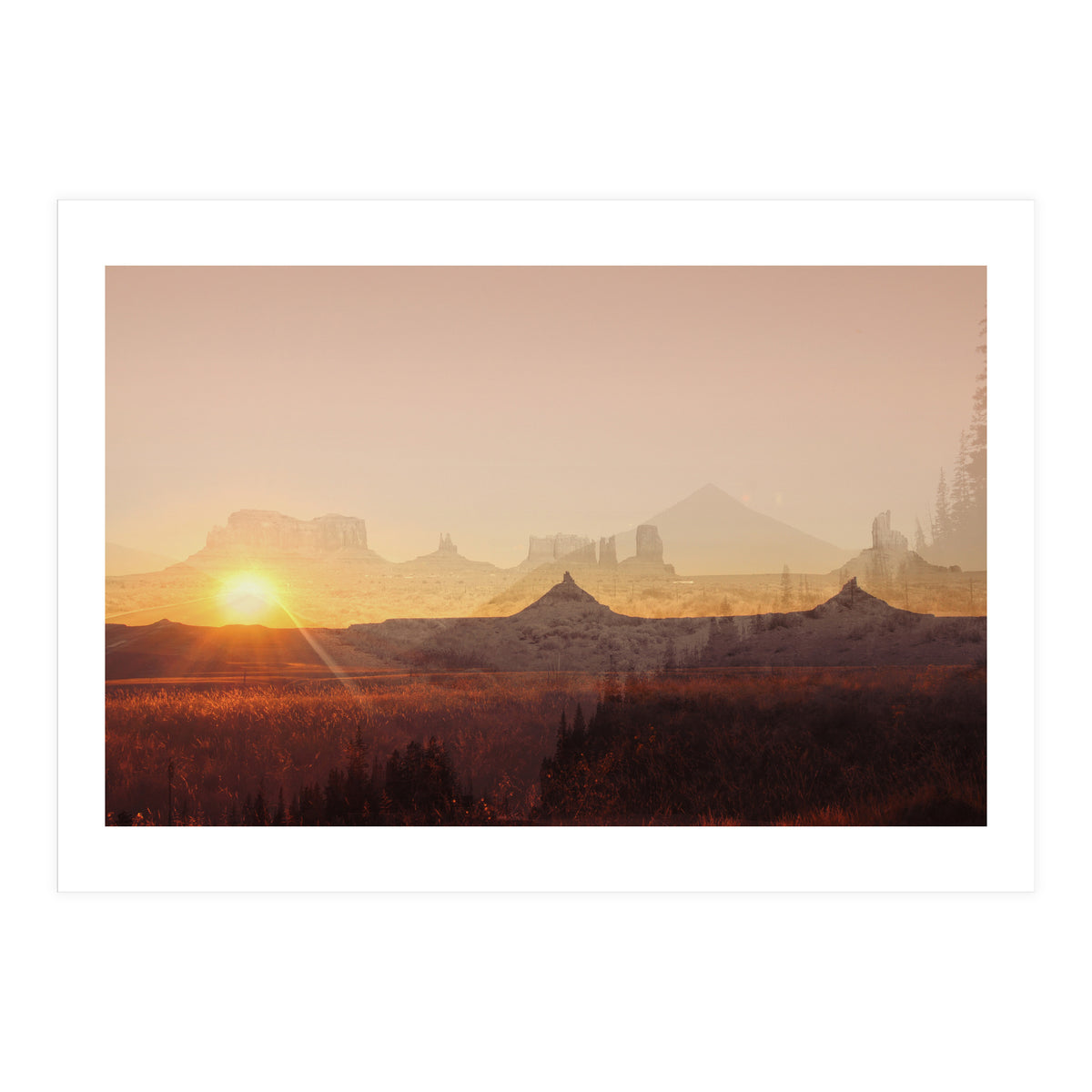 Western America Landscape (Print Only)