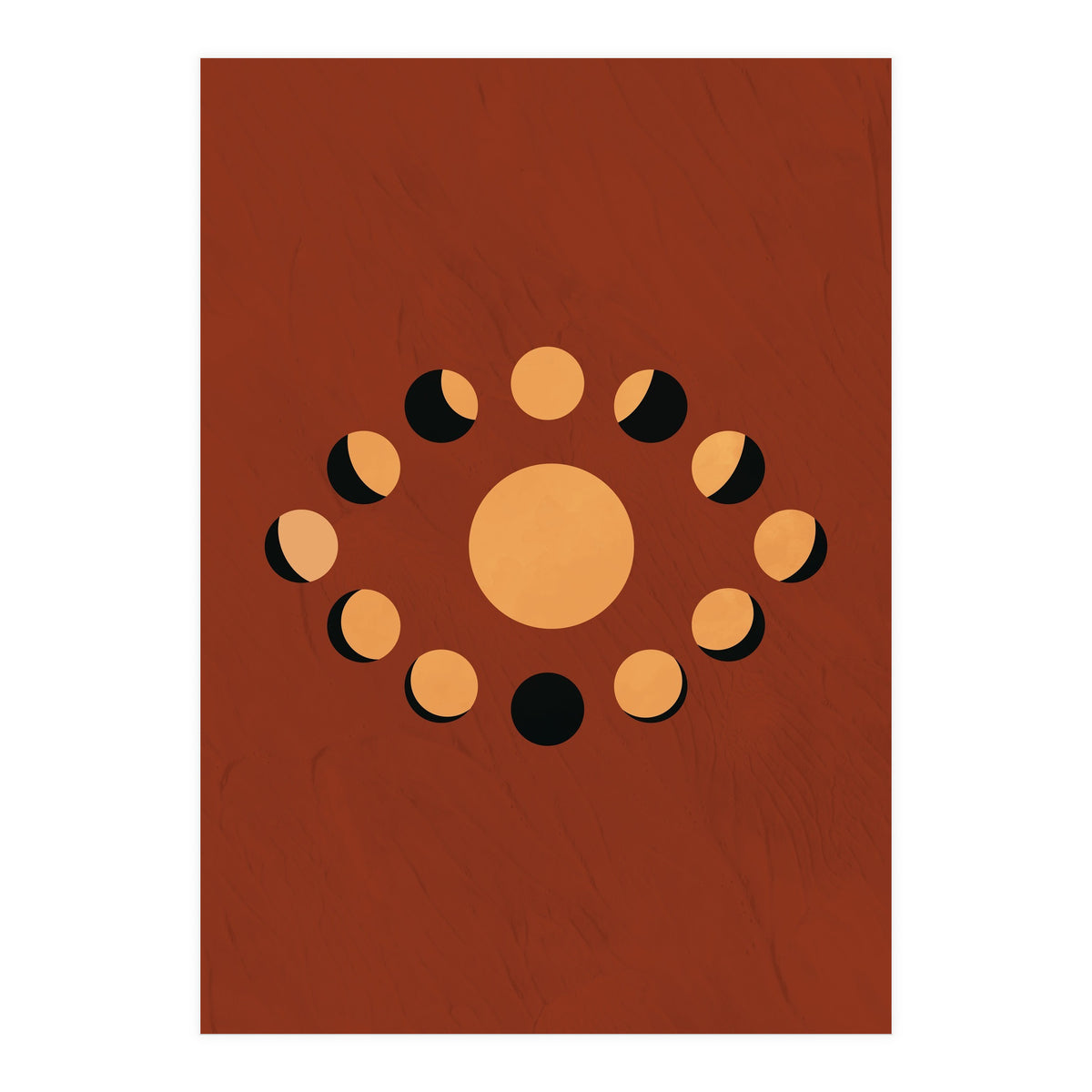 Lunar Eclipse Moon Illustration (Print Only)