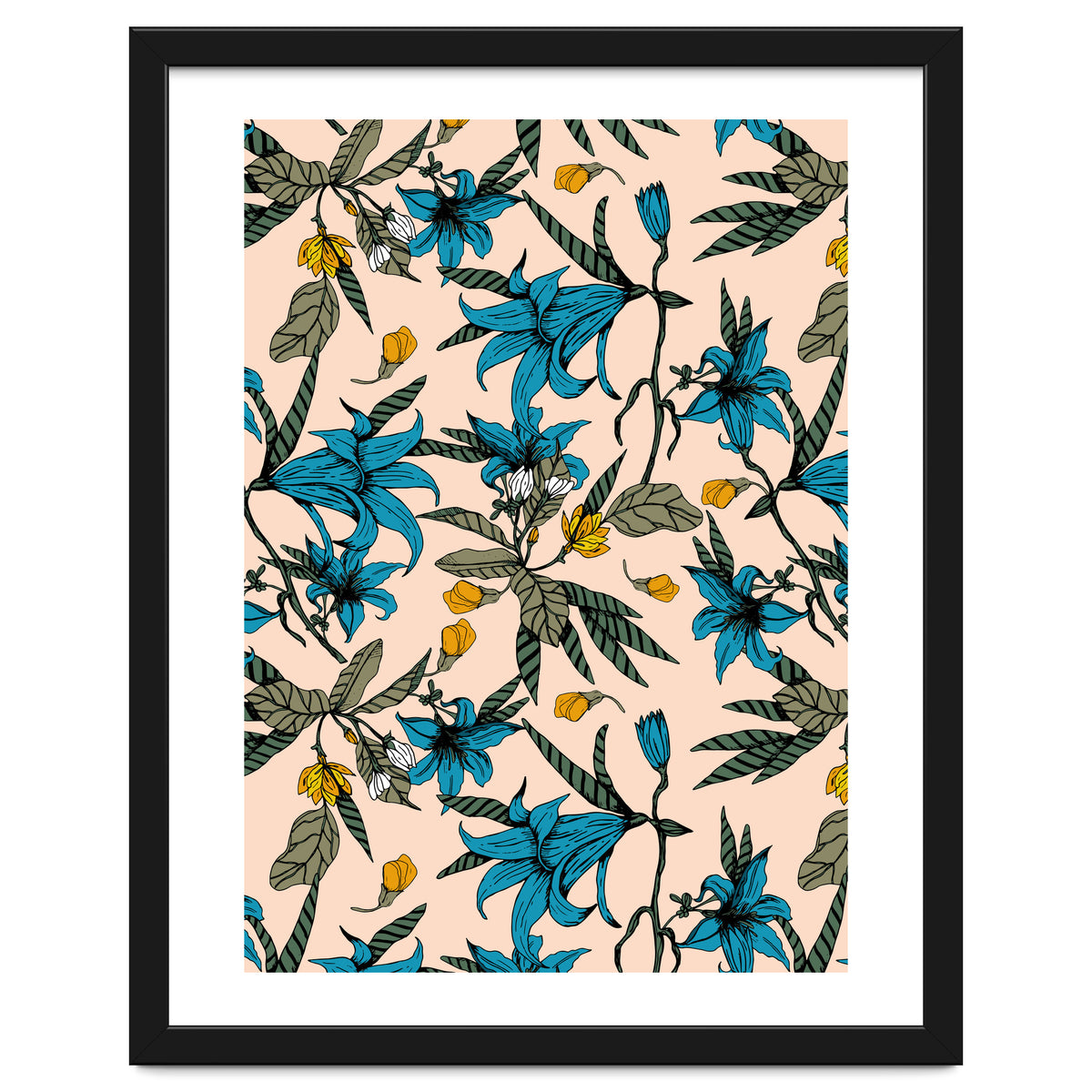 Blooming blossoms bluish I